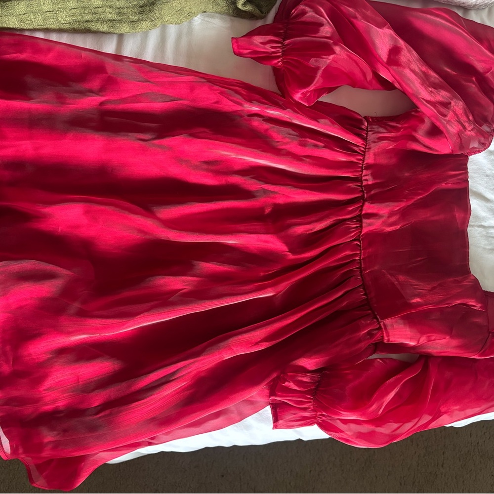 Ted Baker Scarlet Red Textured Dress